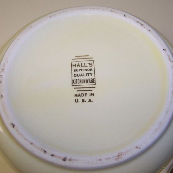 Hall China SILHOUETTE MEDALLION 8 Cup Coffee Pot Tea Pot, U.S.A. - Picture 4 of 4